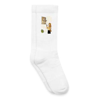 Accompagner Mamie Karin à la maison - Chaussettes de tennis bio enfant - blanc - Droite