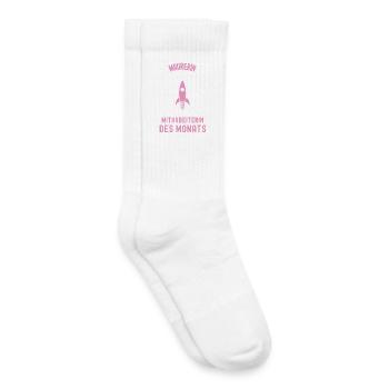 Meilleure employée maçonne du mois Maçonnerie - Chaussettes de tennis bio enfant - blanc - Droite