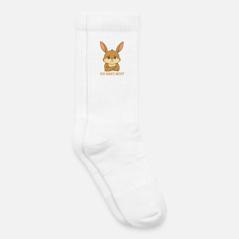 Ich War's Nicht Hase - Kinder Tennissocken - Weiß