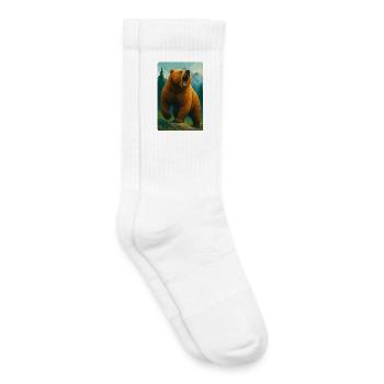Polynature Grizzly - Kinder Tennissocken - Weiß - Rechts
