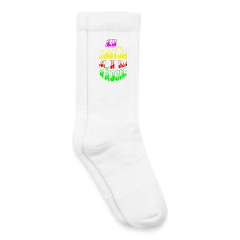 Mein Kostüm ist in der Wäsche Faschingsoutfit - Kinder Tennissocken - Weiß - Rechts