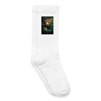 Illustration of a jaguar - Kids Tennis Socks - white - Right