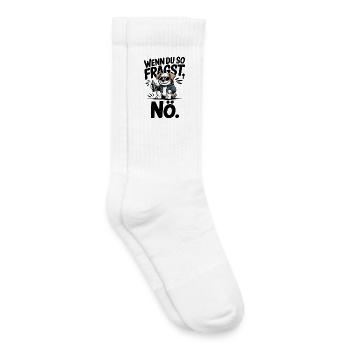 Wenn du so fragst, NÖ. - Kinder Tennissocken - Weiß - Rechts