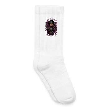 Medusa Biker Bad Girls Ride - Kids Tennis Socks - white - Right
