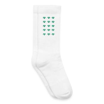 I LOVE LUZERN Herzmuster - Kinder Tennissocken - Weiß - Rechts