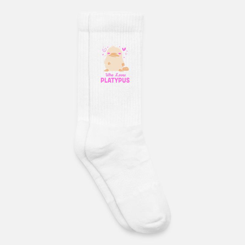 Schnabeltier - Kinder Tennissocken - Weiß