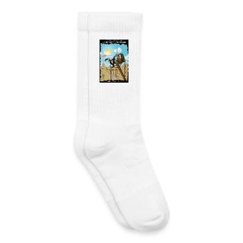 Les vautours - Chaussettes de tennis bio enfant - blanc - Droite