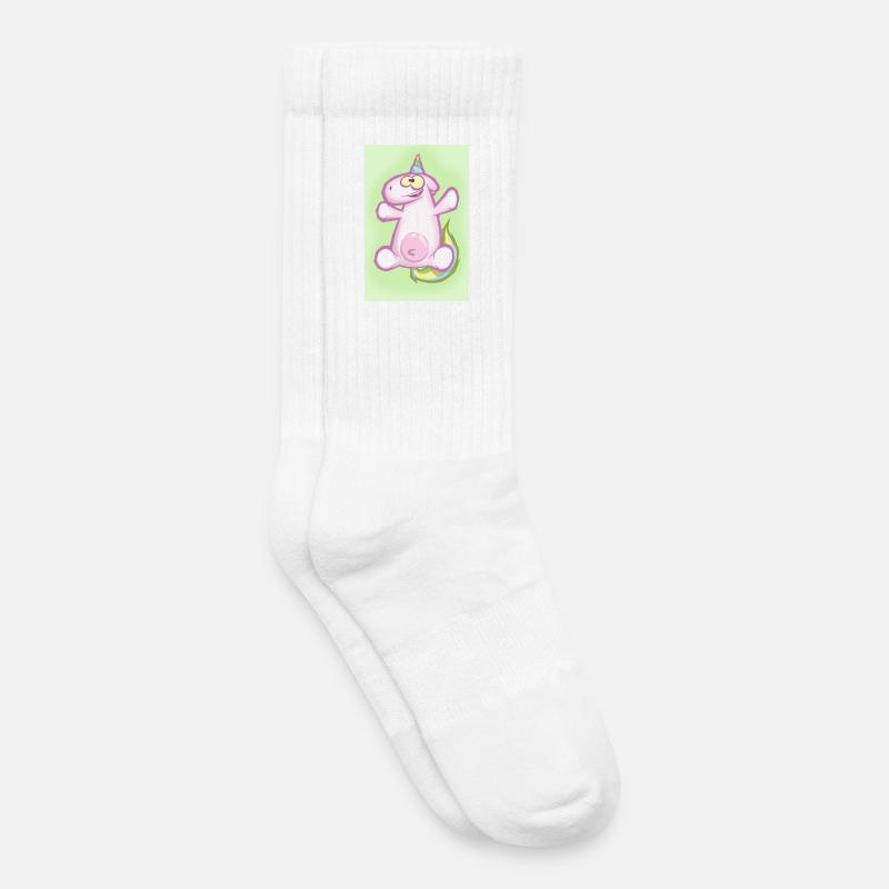 Das Einhorn - Kinder Tennissocken - Weiß