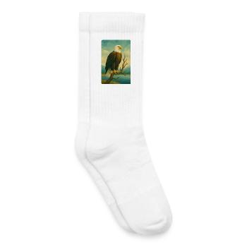 Polynature Bald Eagle - Kids Tennis Socks - white - Right