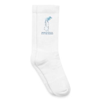 Monday is not a day, it's a diagnosis blue - Kids Tennis Socks - white - Right