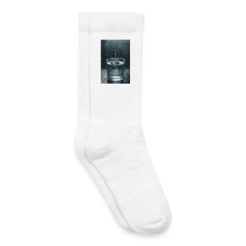 Wasserkrone im Regen - Kinder Tennissocken - Weiß - Rechts