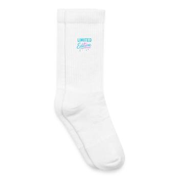 Limitierte Edition Neon Glanz - Kinder Tennissocken - Weiß - Rechts