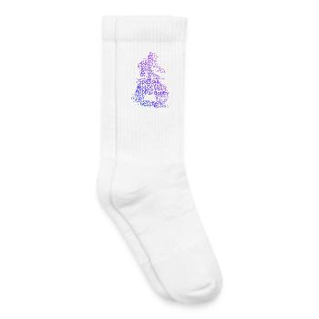 Illustration du motocross pour le motocross - Chaussettes de tennis bio enfant - blanc - Droite