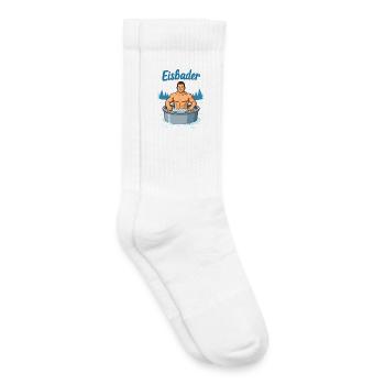 Eisbader Muskelmann im Eisbad - Kids Tennis Socks - white - Right