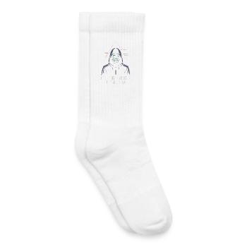 Awakening Failed – Glitch in Hood - Kids Tennis Socks - white - Right