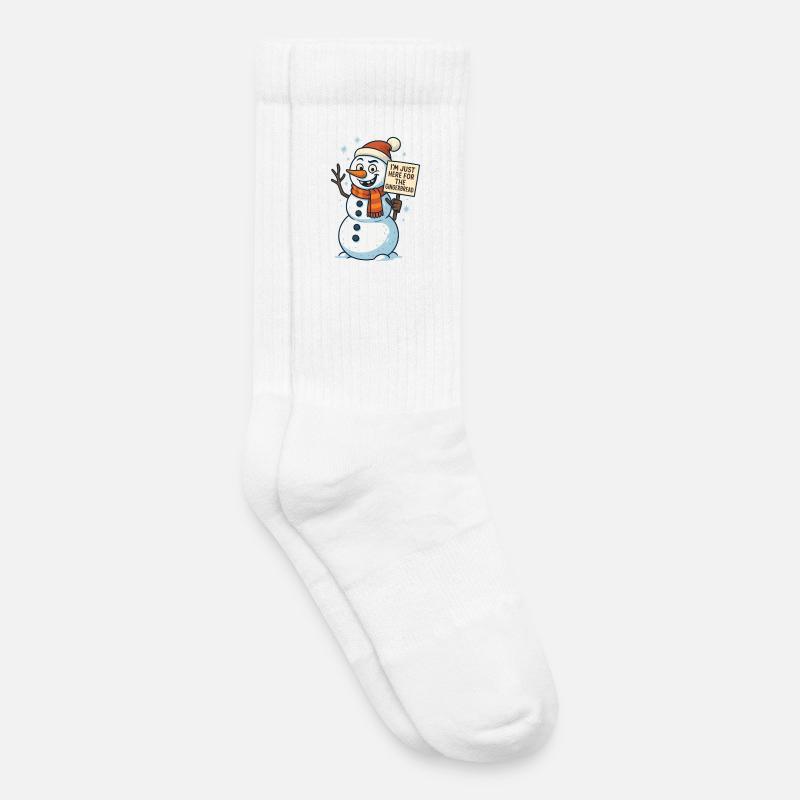 Lebkuchenmann Lebkuchen Lebkuchenmänner Geschenk - Kinder Tennissocken - Weiß