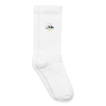 Night between mountains and orange river - Kids Tennis Socks - white - Right