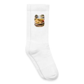 Dons du Grand Nord - Makcyn - Chaussettes de tennis bio enfant - blanc - Droite