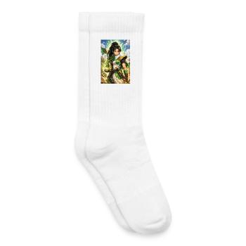 DZ Manga – Femme - Chaussettes de tennis bio enfant - blanc - Droite