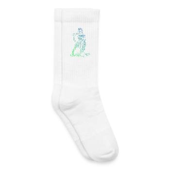 Conception vintage de floorball pour floorball - Chaussettes de tennis bio enfant - blanc - Droite