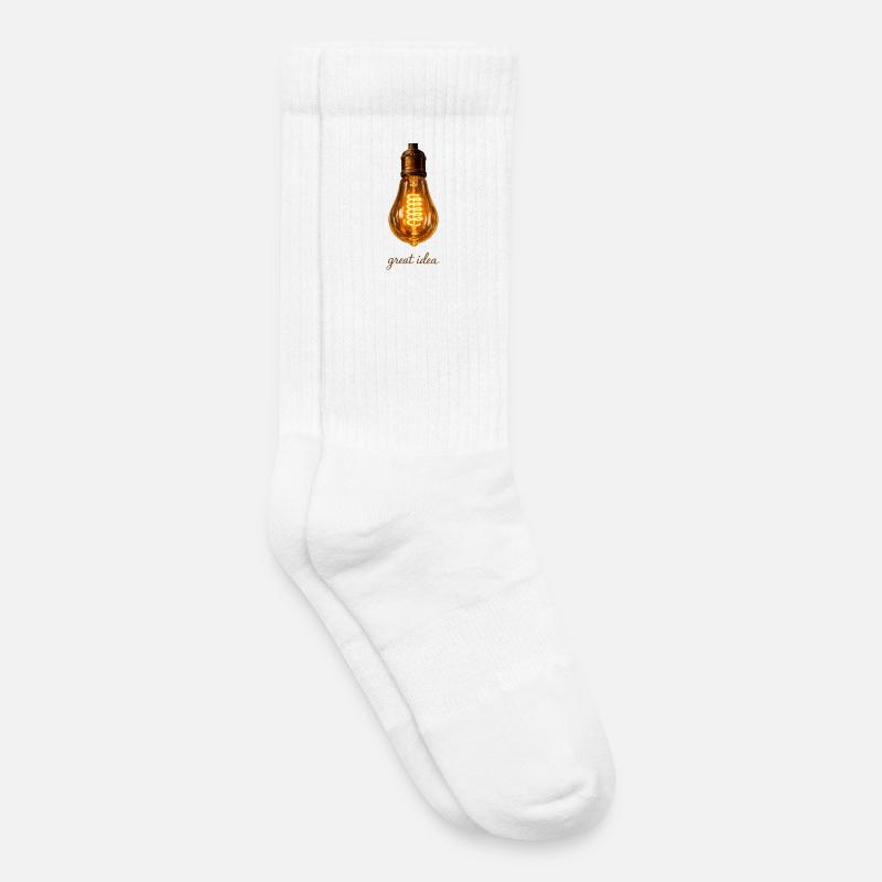 Vintage Edison Glühbirne great idea  - Kinder Tennissocken - Weiß