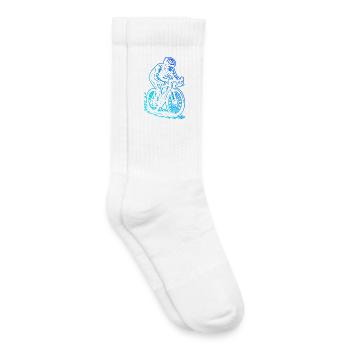 Focus purement sur le vélo de route - Chaussettes de tennis bio enfant - blanc - Droite