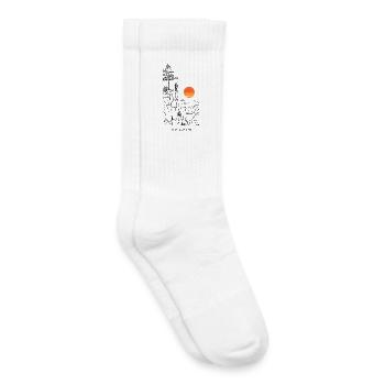 Sonnenuntergang Sonnenkreis - Kinder Tennissocken - Weiß - Rechts