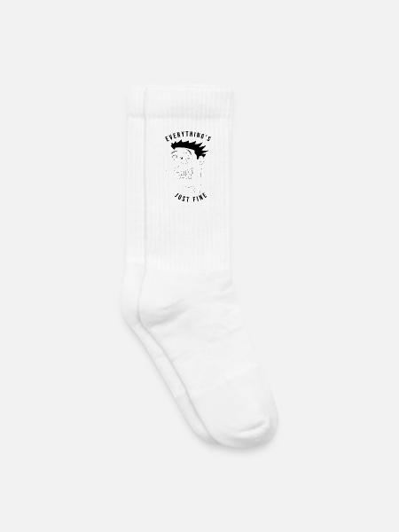 Alles ist in Ordnung, Mann – ironischerweise - Kinder Tennissocken - Weiß