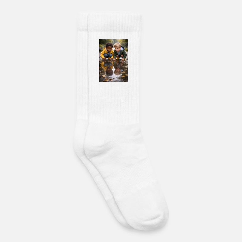 Racism_doesnt_exist - Kinder Tennissocken - Weiß