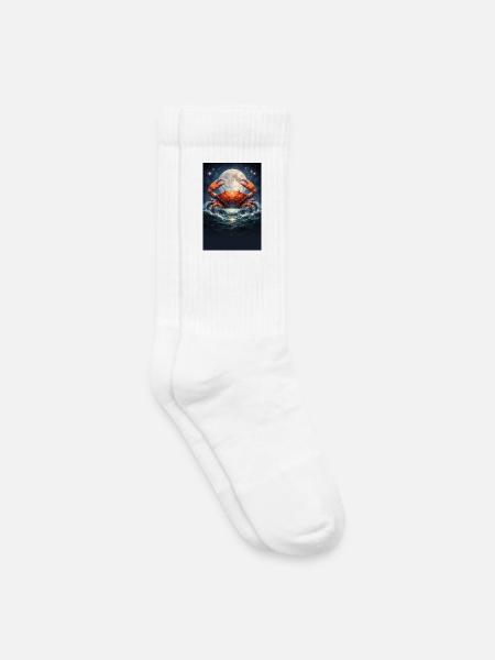 Cancer - Kids Tennis Socks - white