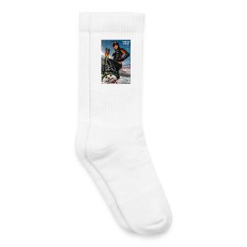 Winter-Sport-Ski-D - Kinder Tennissocken - Weiß - Rechts