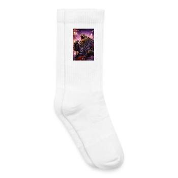 RockyZoo10 - Kids Tennis Socks - white - Right