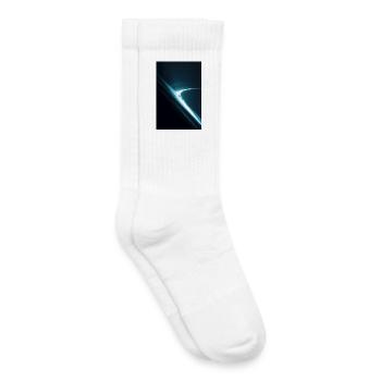 Einsame Gestalt am Neon-Orbitalrand - Kinder Tennissocken - Weiß - Rechts