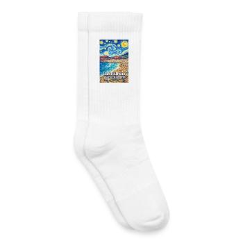 Las Palmas de Gran Canaria, Espagne - Chaussettes de tennis bio enfant - blanc - Droite