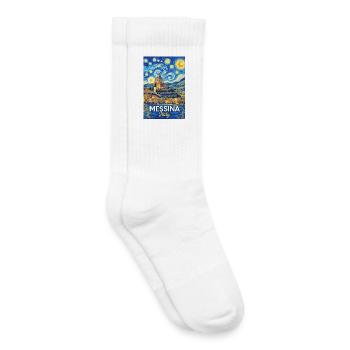 Messina, Italy. - Kids Tennis Socks - white - Right