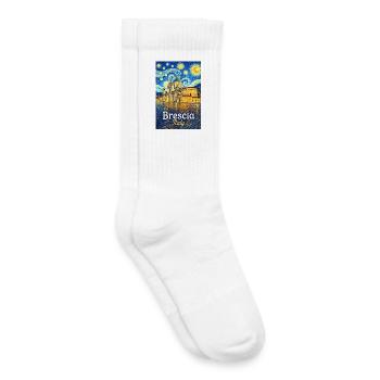 Brescia, Italy - Kids Tennis Socks - white - Right