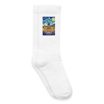 Graz, Österreich - Kinder Tennissocken - Weiß - Rechts