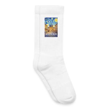 Bordeaux, Frankreich - Kinder Tennissocken - Weiß - Rechts