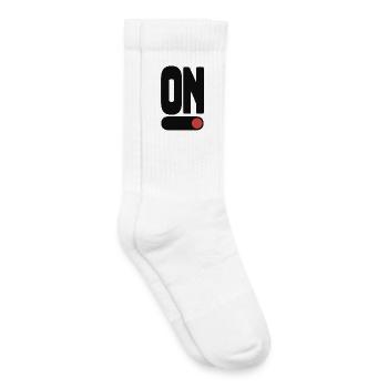 ON Power Statement Typography Shirt - Kids Tennis Socks - white - Right