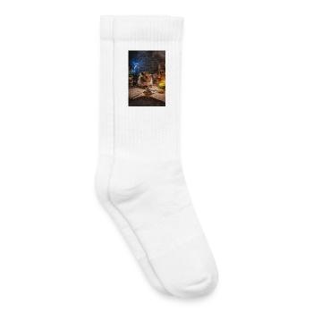 Chico11: Mad Scientist - Kids Tennis Socks - white - Right