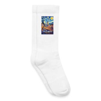 Los Angeles California - Kinder Tennissocken - Weiß - Rechts