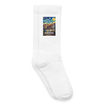 Phoenix, Arizona - Kids Tennis Socks - white - Right