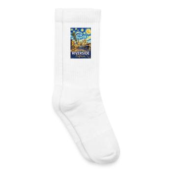 Riverside, California - Kids Tennis Socks - white - Right