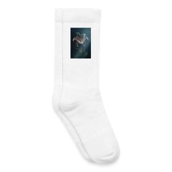 Luminous Wireflower Bloom - Kids Tennis Socks - white - Right