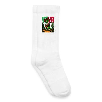 Mexiko Stolz & Heimat Mexikaner Mexico Flagge - Kinder Tennissocken - Weiß - Rechts