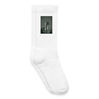 La confidentialité est une illusion Affiche minimale - Chaussettes de tennis bio enfant - blanc - Droite