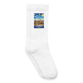 Cairo Nights: Pyramids and Stars - Kinder Tennissocken - Weiß - Rechts