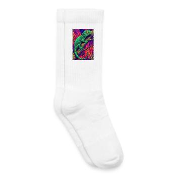 Gecko - Chaussettes de tennis bio enfant - blanc - Droite
