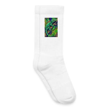 Gecko - Chaussettes de tennis bio enfant - blanc - Droite