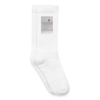 Dont wait minimalist Motivation Spruch - Kinder Tennissocken - Weiß - Rechts